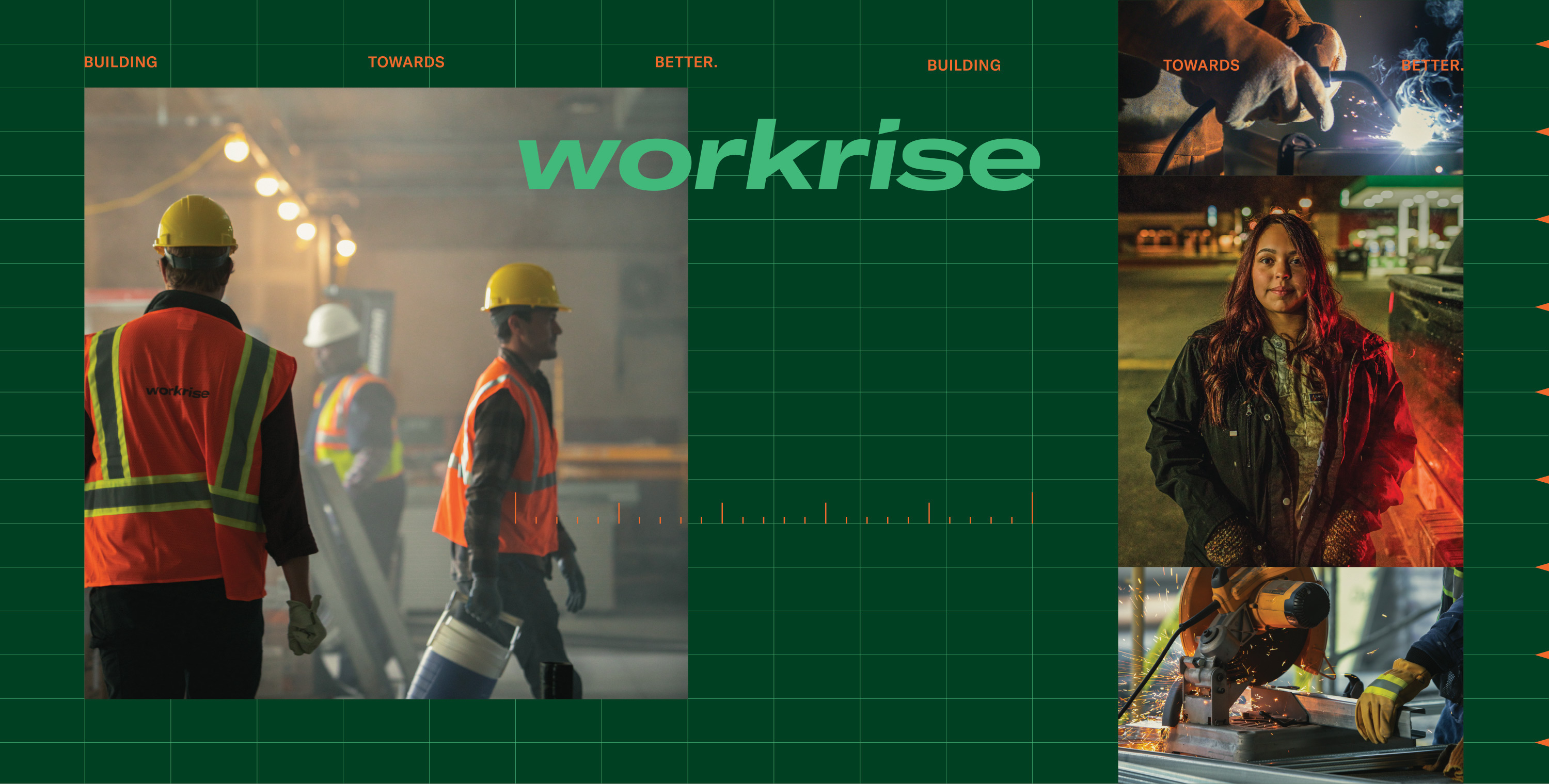 Workrise AGC booth backdrop graphic, clean view