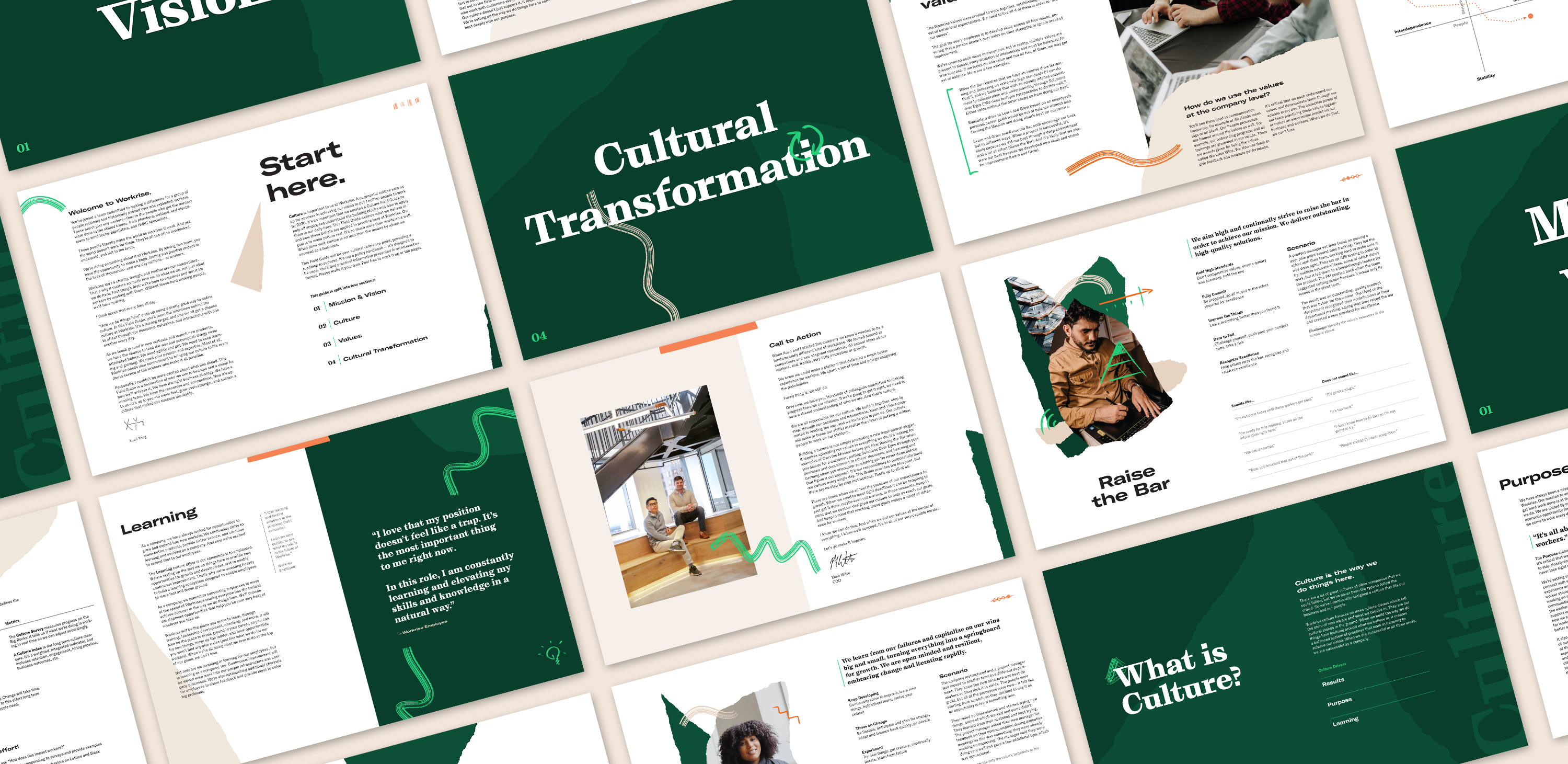 Culture Field Guide interior page spread overview