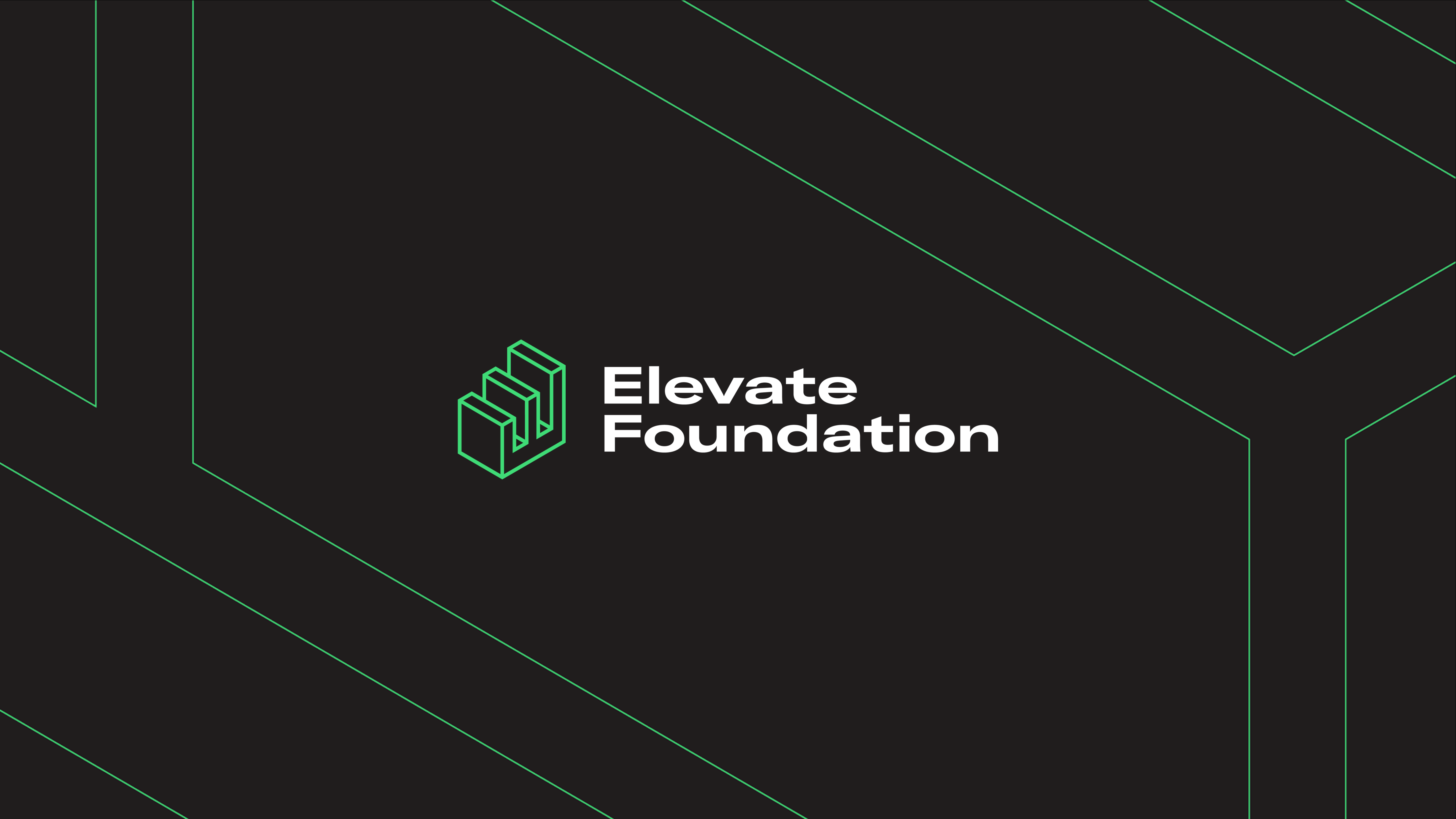 Elevate Foundation logo linework construction