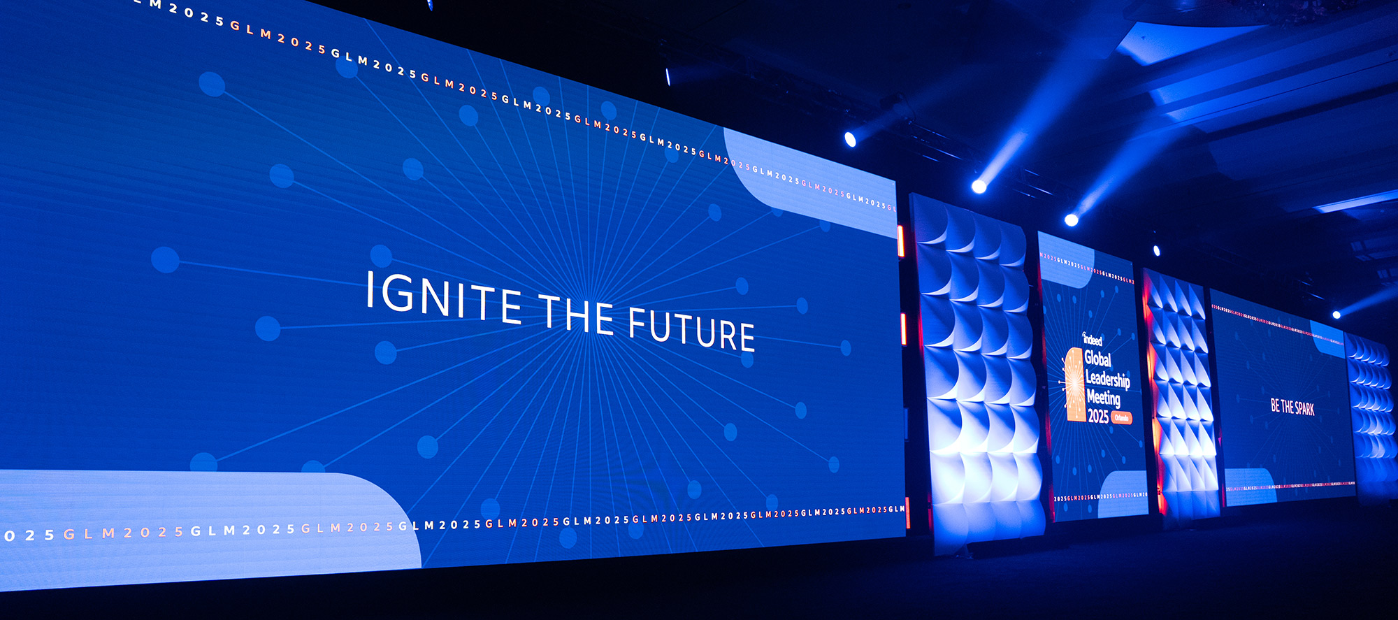 GLM 2025 main stage with full LED backdrop