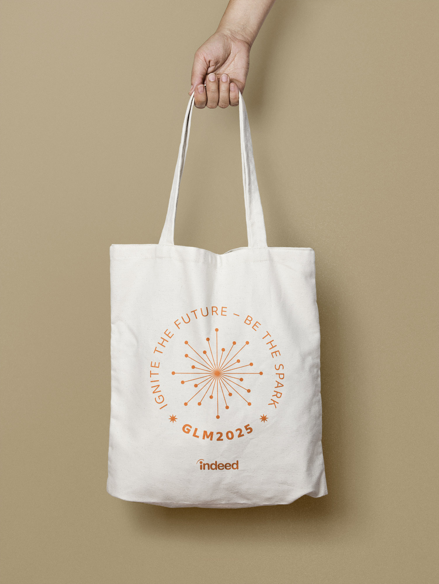 GLM 2025 branded tote bag