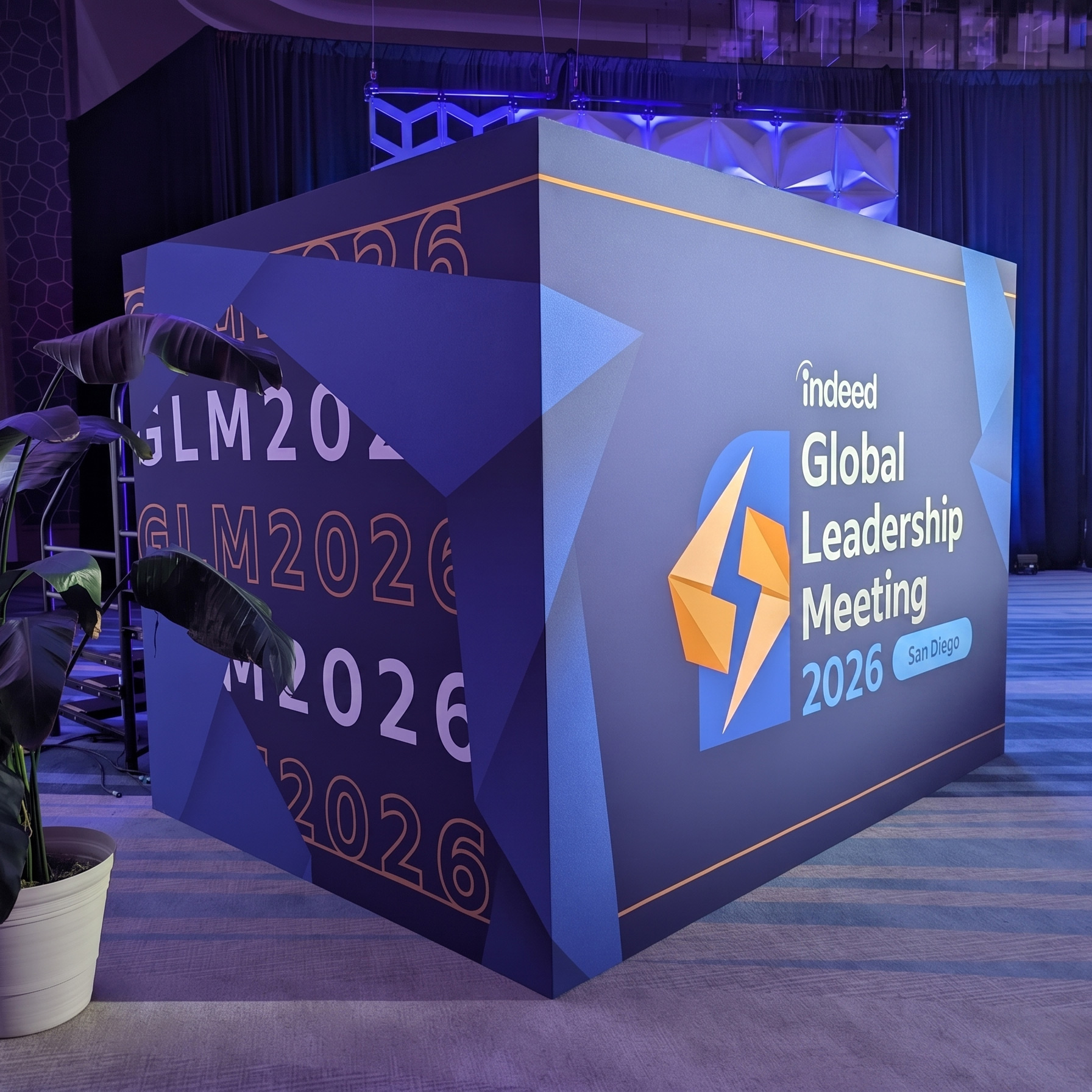 GLM 2026 branded DJ booth cube