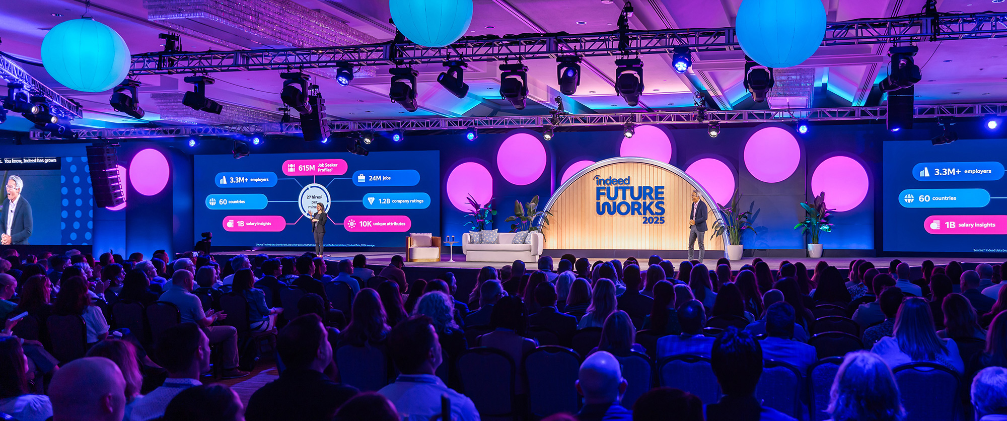 Indeed FutureWorks 2025 keynote stage