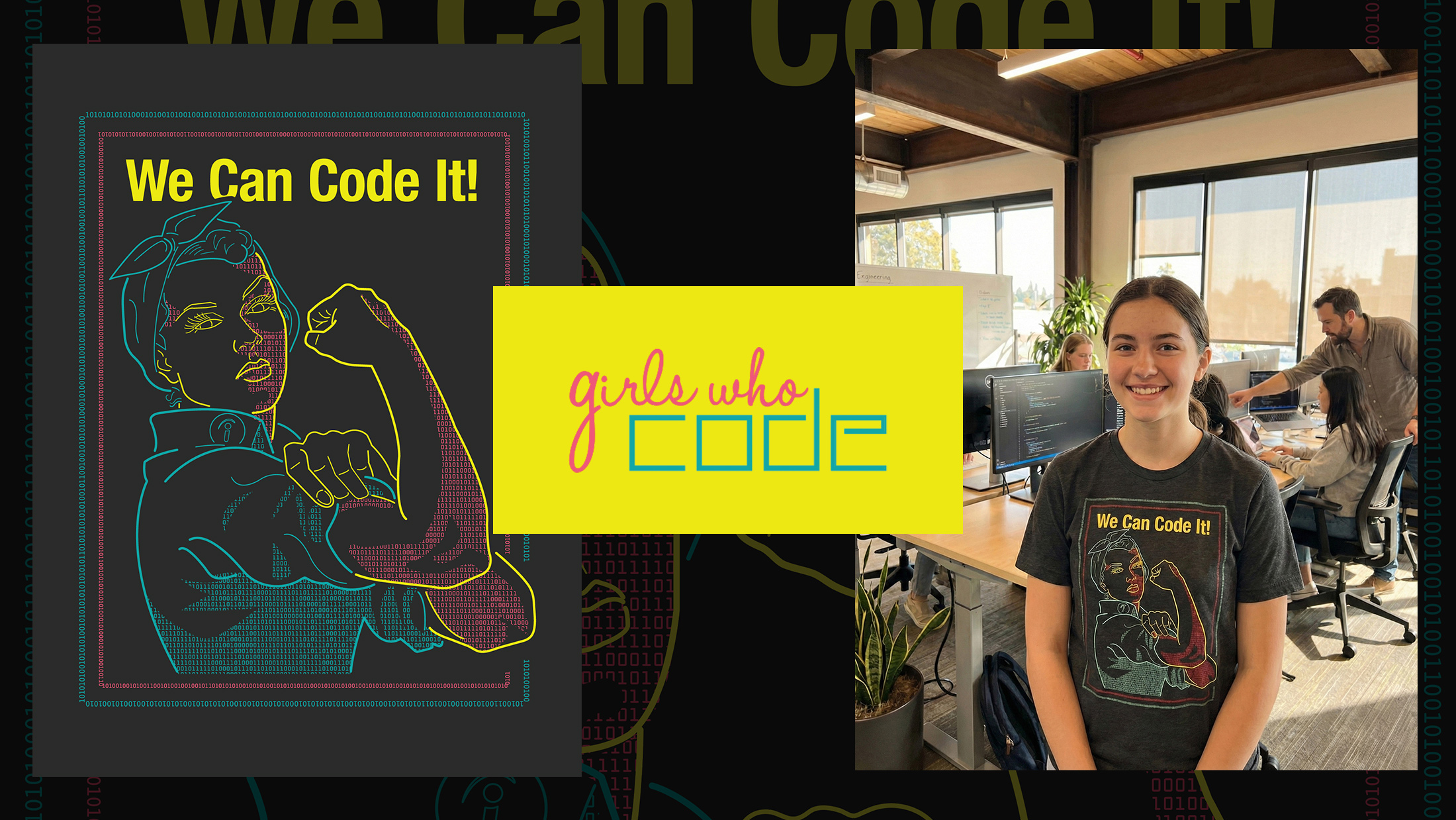 Indeed Girls Who Code We Can Code It t-shirt and print design